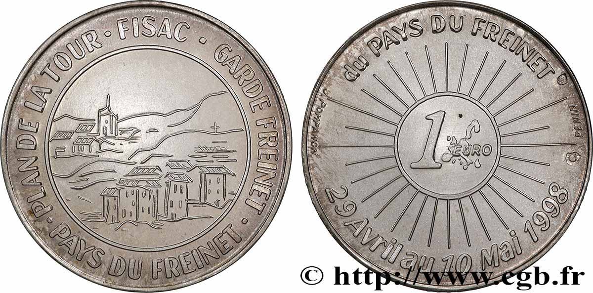 FRANCE 1 Euro du Pays du Freinet 1998 MS