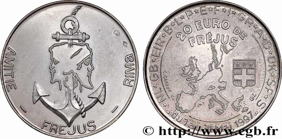 FRANCE 20 Euro de Fréjus (1er - 31 mai 1997) 1997 MS