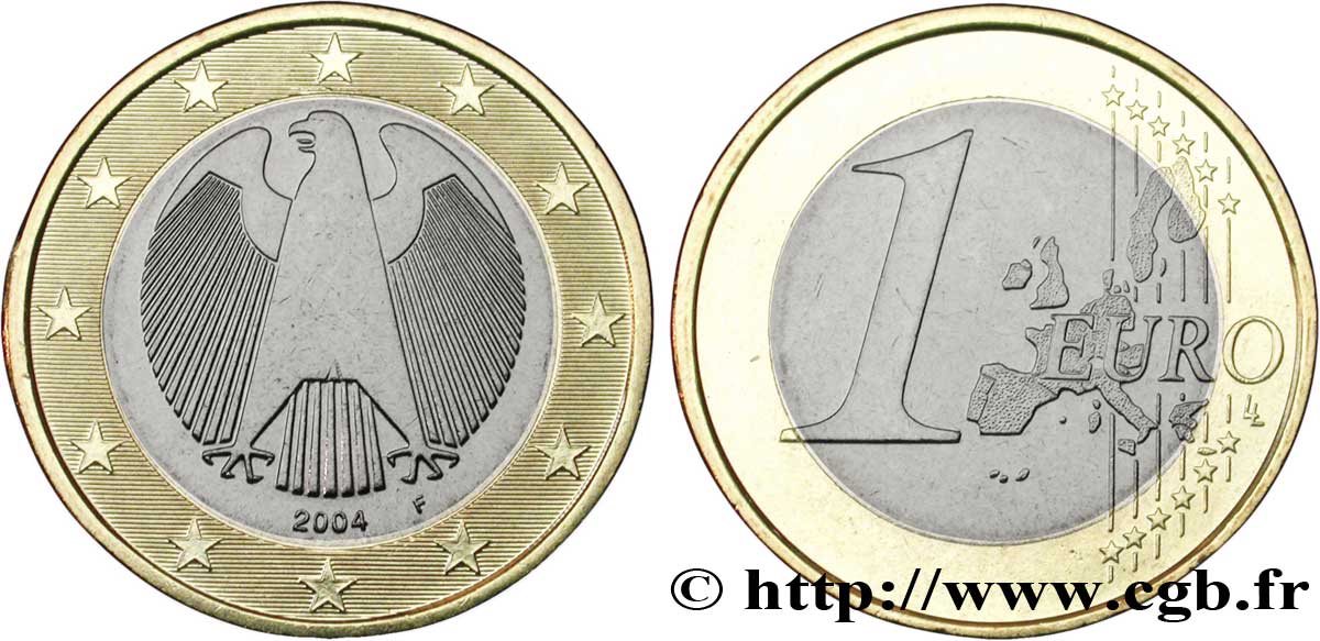 ALLEMAGNE 1 Euro AIGLE HÉRALDIQUE 2004 SPL63