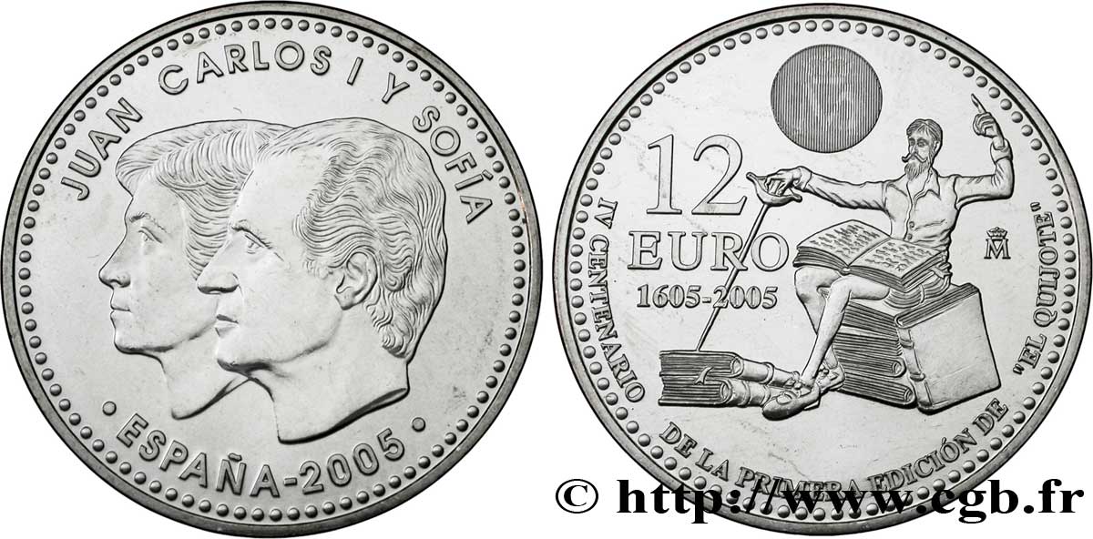ESPAÑA 12 Euro DON QUICHOTTE 2005 SC63