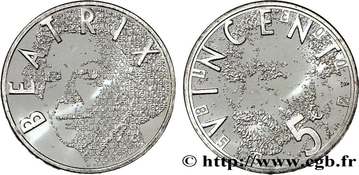 NETHERLANDS 5 Euro ANNÉE VAN GOGH tranche B 2003 MS63