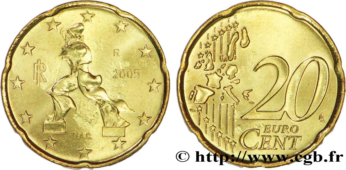 ITALIA 20 Cent BOCCIONI 2005 SC63