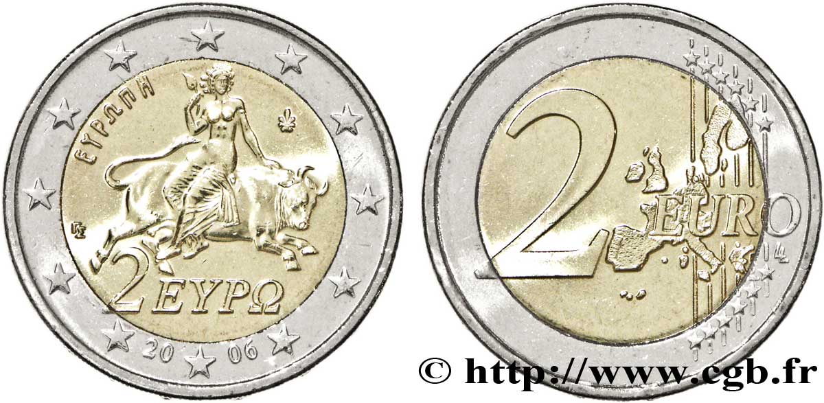 GRÈCE 2 Euro EUROPE tranche A 2006 SPL63