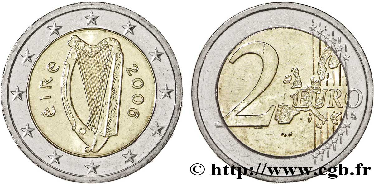 IRLANDA 2 Euro HARPE tranche A 2006 MS63