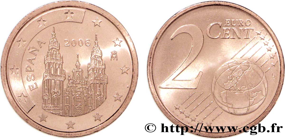 ESPAGNE 2 Cent COMPOSTELLE 2006 SPL63