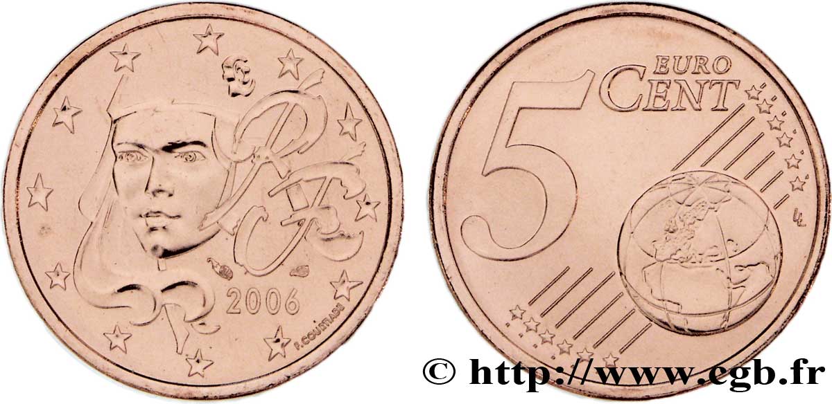 FRANCE 5 Cent NOUVELLE MARIANNE 2006 SPL64