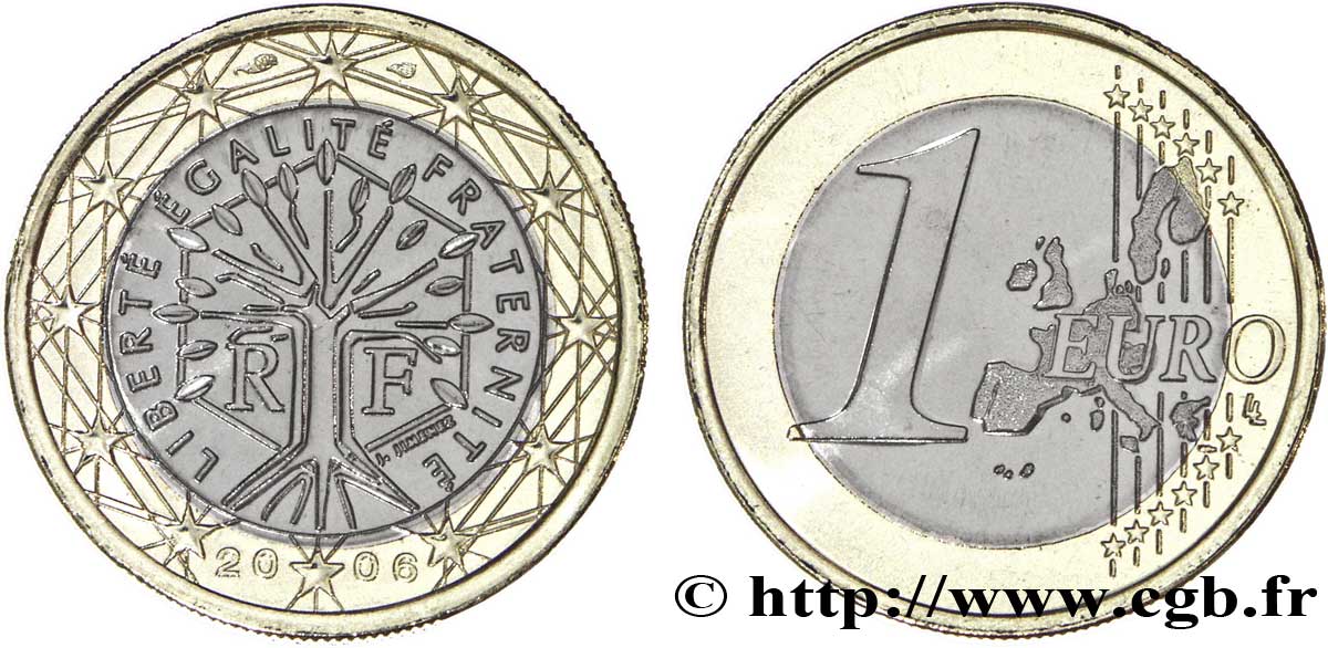 FRANKREICH 1 Euro ARBRE 2006