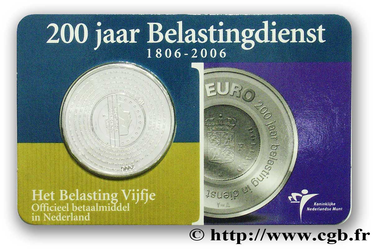 NETHERLANDS 5 Euro 200e ANNIVERSAIRE DE L AUTORITÉ FINANCIÈRE AUX PAYS-BAS tranche B 2006 MS