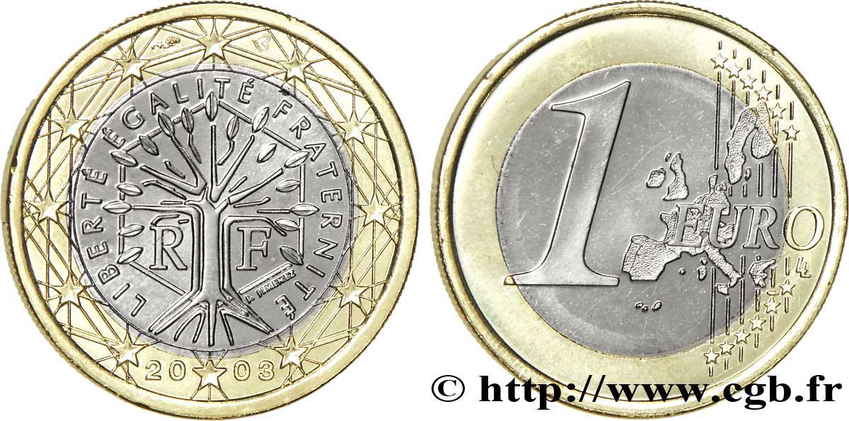 FRANKREICH 1 Euro ARBRE 2003