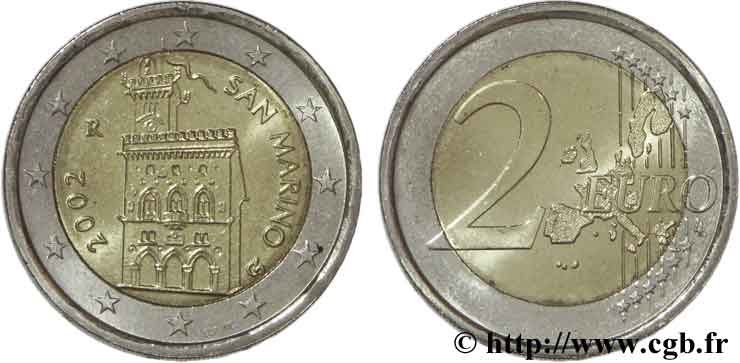 SAN MARINO 2 Euro DOMUS MAGNA tranche A 2002 SC64