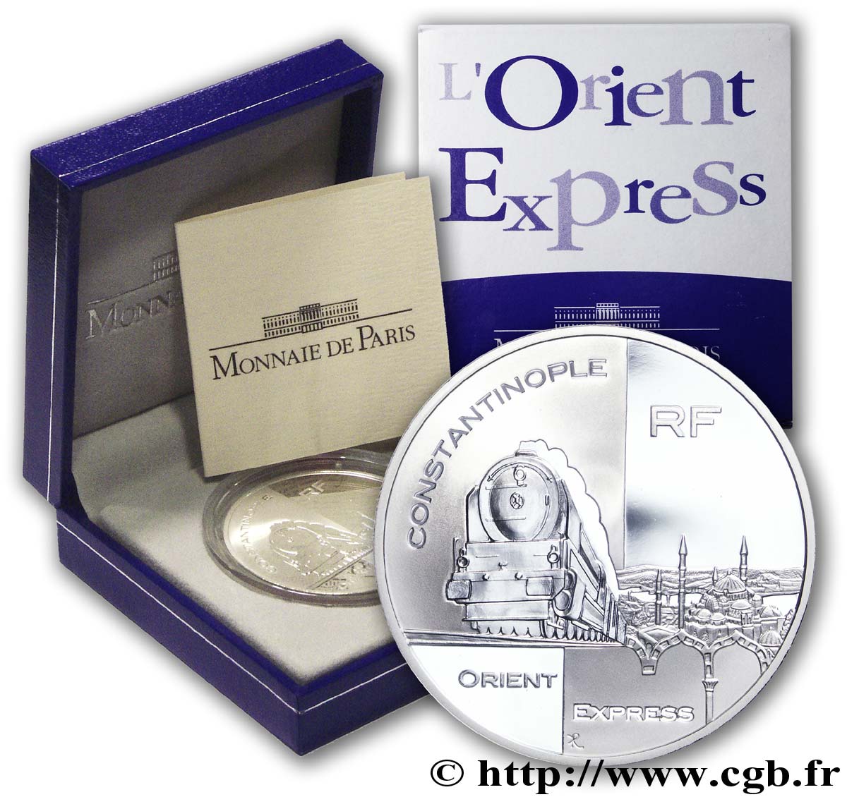FRANCIA Belle Épreuve 1 Euro 1/2 L’ORIENT EXPRESS 2003 BE