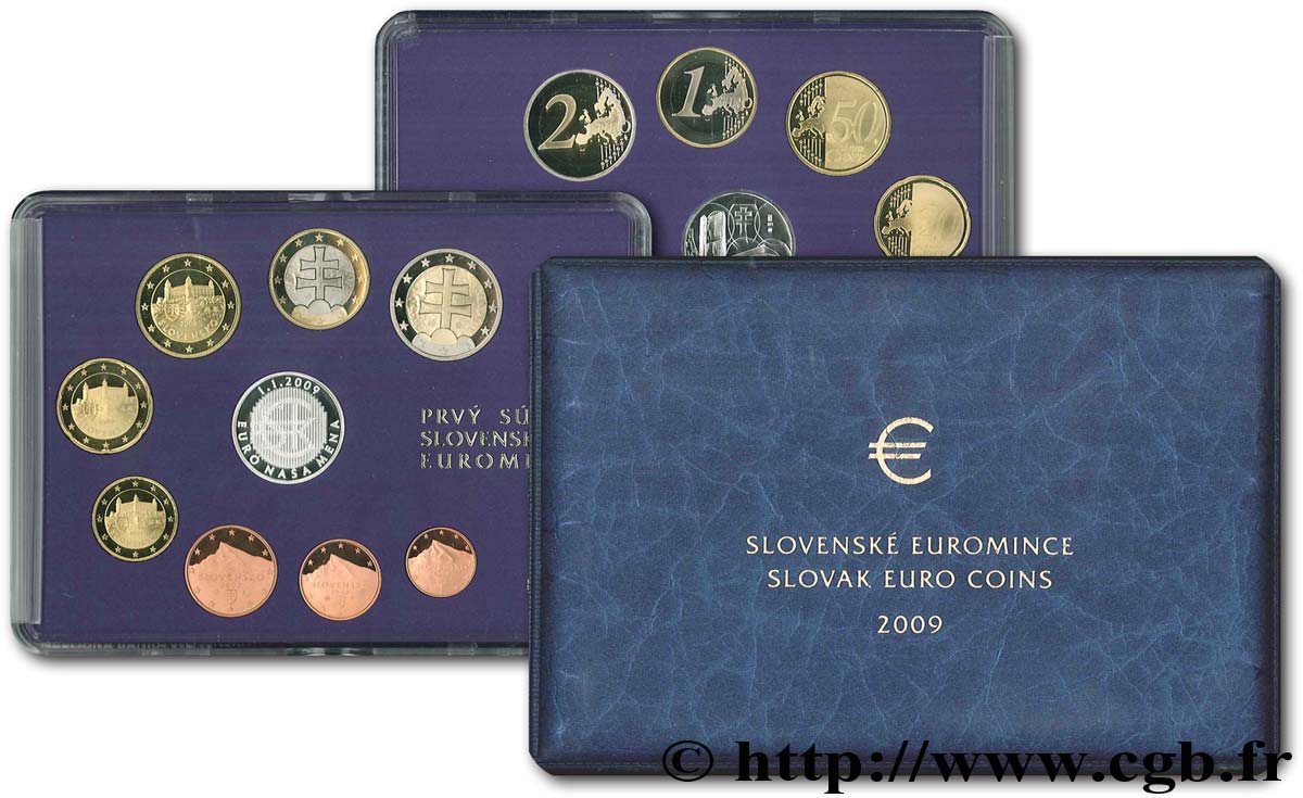 SLOVAKIA COFFRET Euro BELLE ÉPREUVE 2009 Proof set