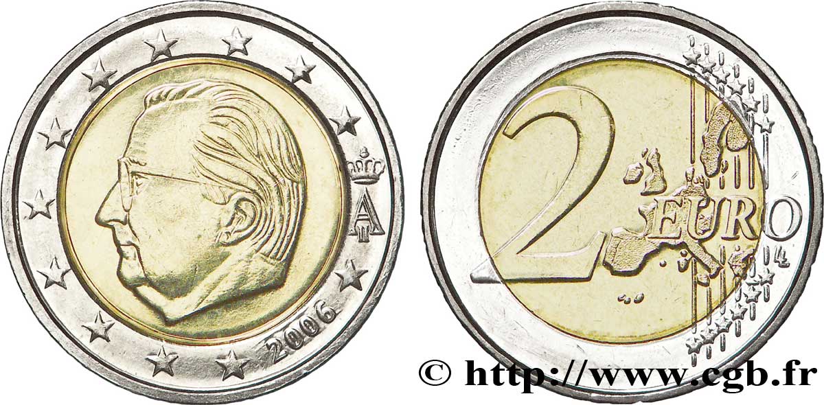 BELGIEN 2 Euro ALBERT II tranche A 2006