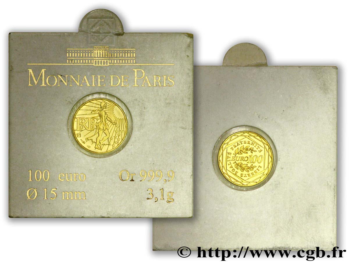 FRANCE 100 Euro LA SEMEUSE 2008 Brilliant Uncirculated