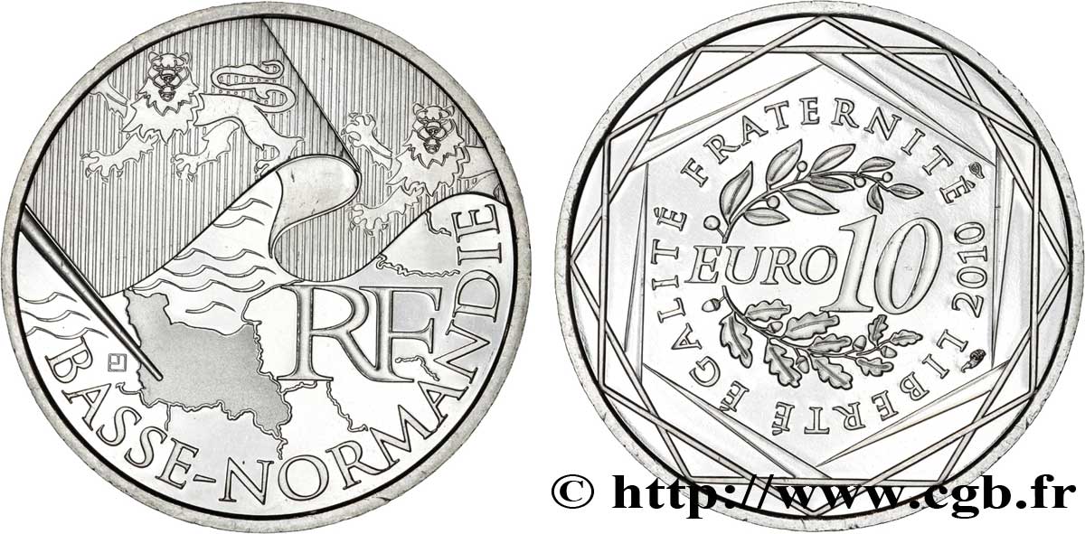 FRANCE 10 Euro des RÉGIONS - BASSE-NORMANDIE 2010 MS