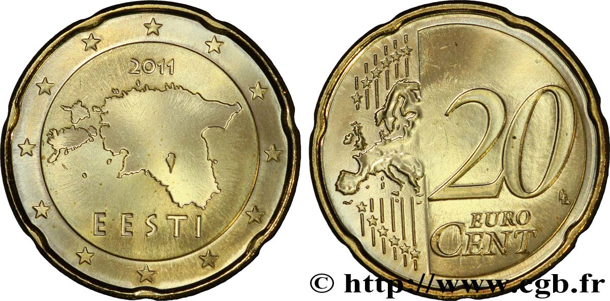 ESTONIE 20 Cent EESTI 2011 SPL63