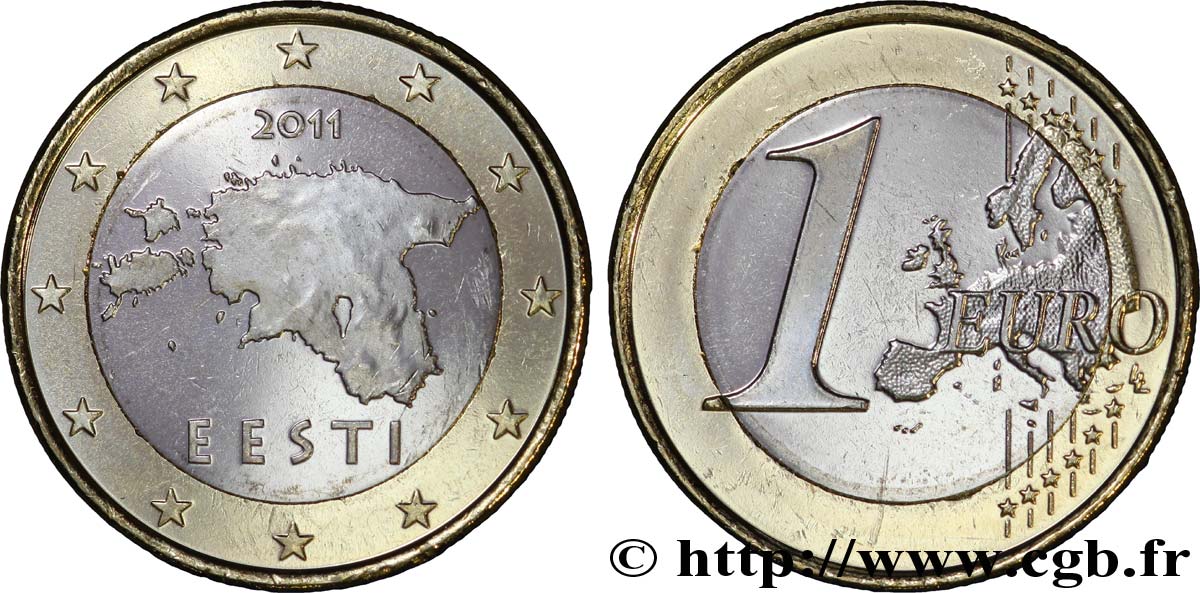 ESTONIA 1 Euro EESTI 2011 MS