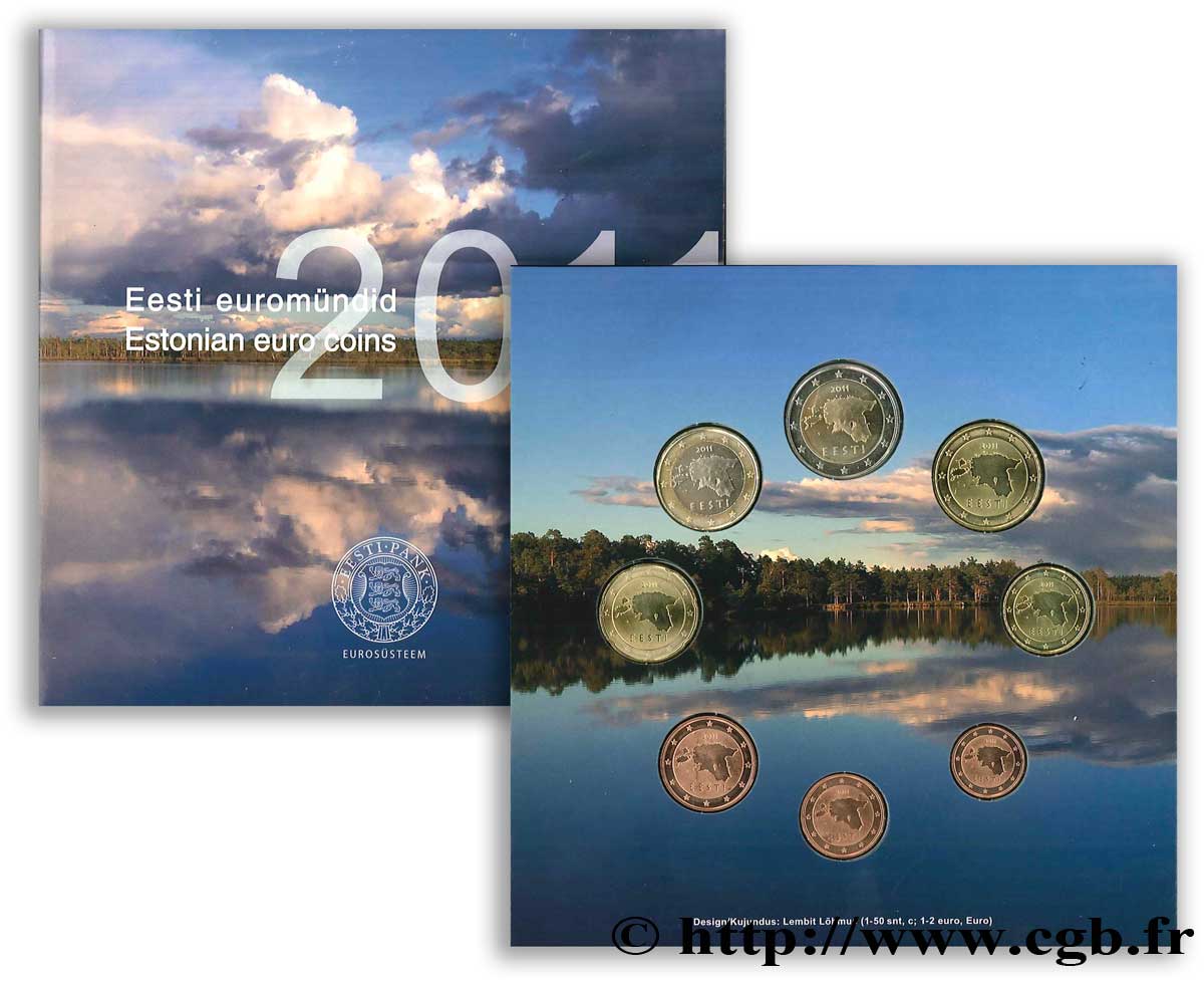 ESTONIA SÉRIE Euro BRILLANT UNIVERSEL 2011 BU