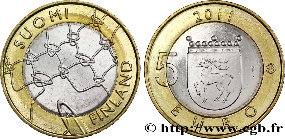 FINLANDE 5 Euro ÅLAND 2011 SPL