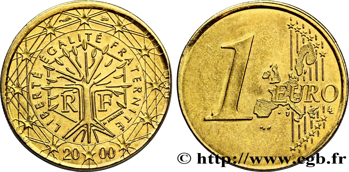 Piece 1 Euro Arbre De Vie 1999