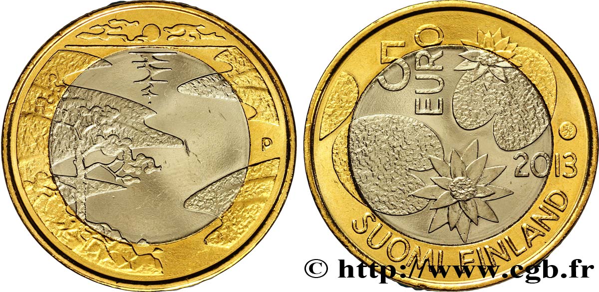 FINLANDIA 5 Euro ÉTÉ 2013 MS