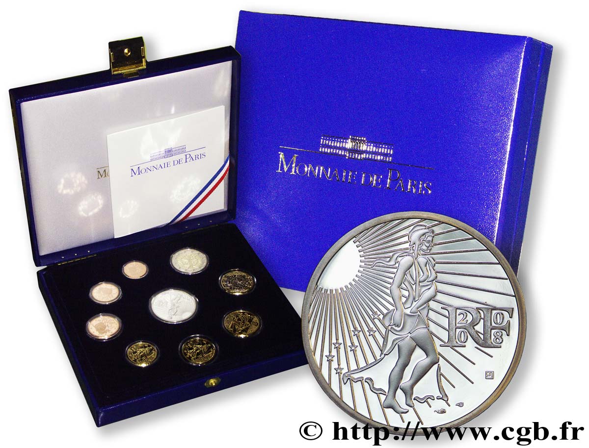 FRANCIA COFFRET Euro BELLE ÉPREUVE 2008 BE