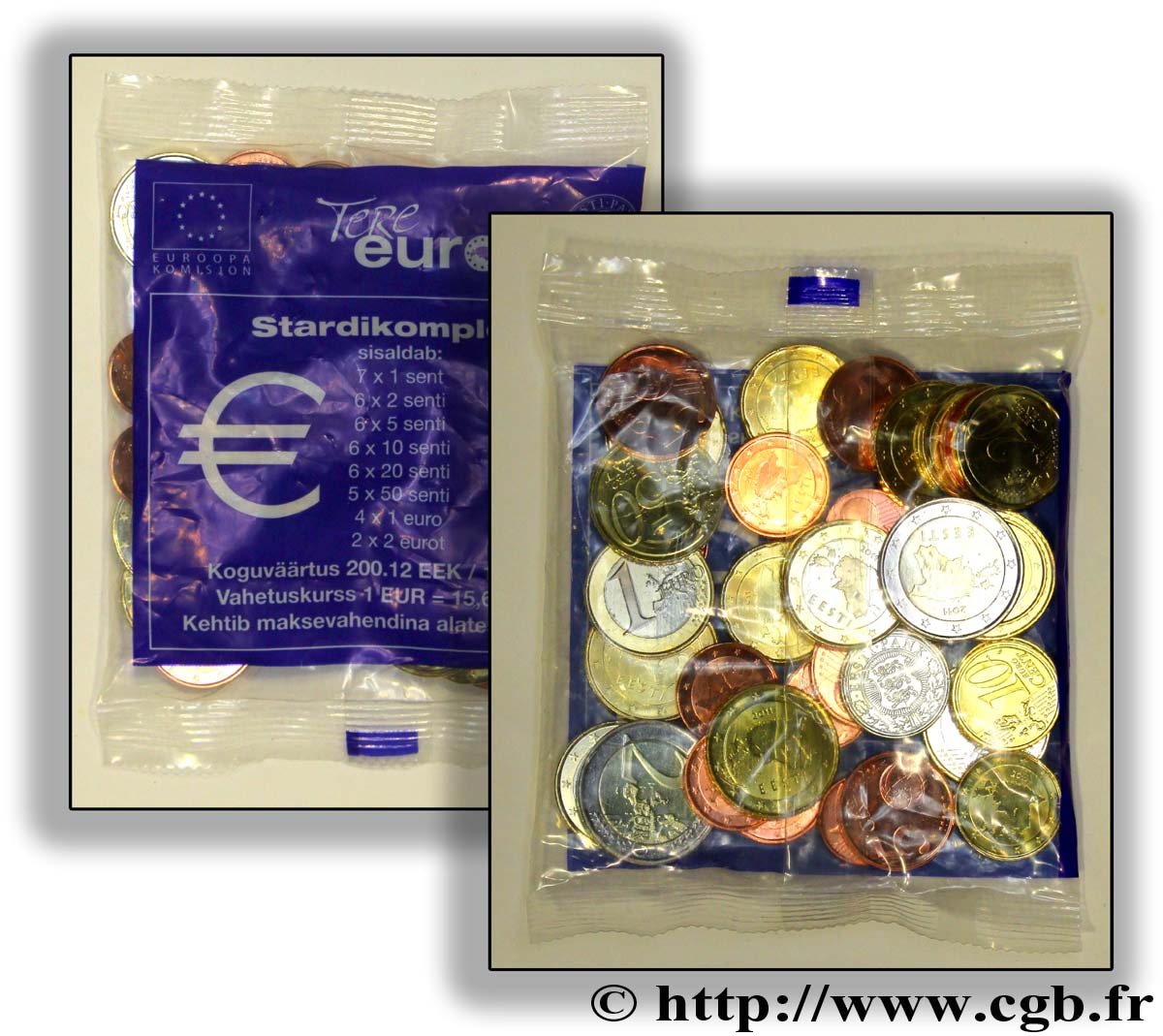ESTONIA KIT DE PRÉ-ALIMENTATION 42 PIÈCES 2011 MS63
