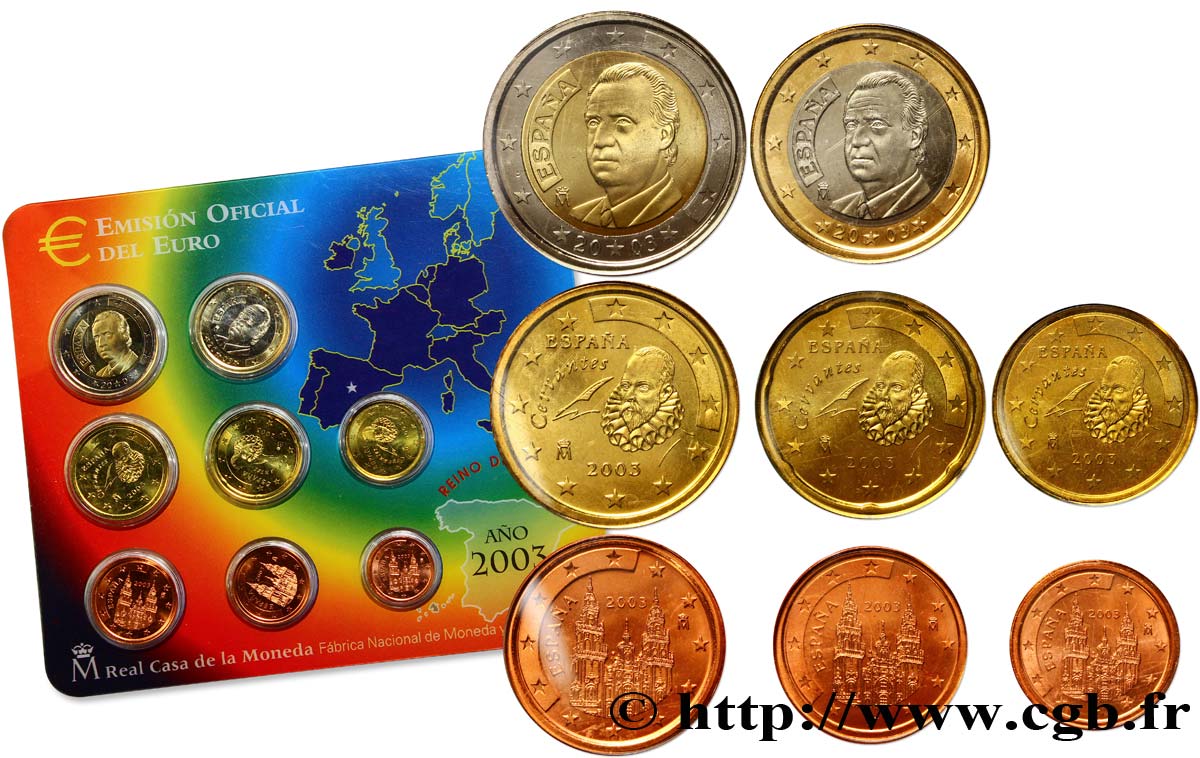 SPANIEN SÉRIE Euro BRILLANT UNIVERSEL 2003