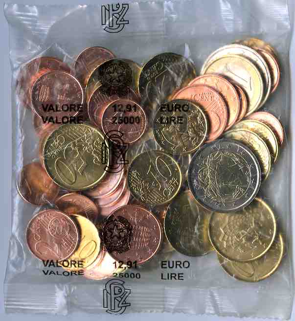 ITALIE KIT DE PRÉ-ALIMENTATION 53 PIÈCES 2002 SPL63