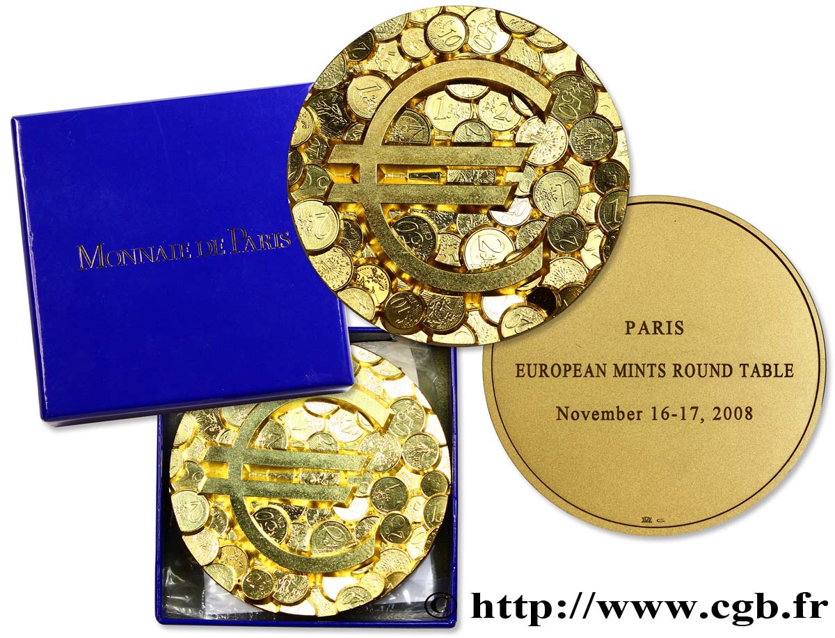 FRANCIA Médaille “Paris European Mints Round Table” 2008 FDC70