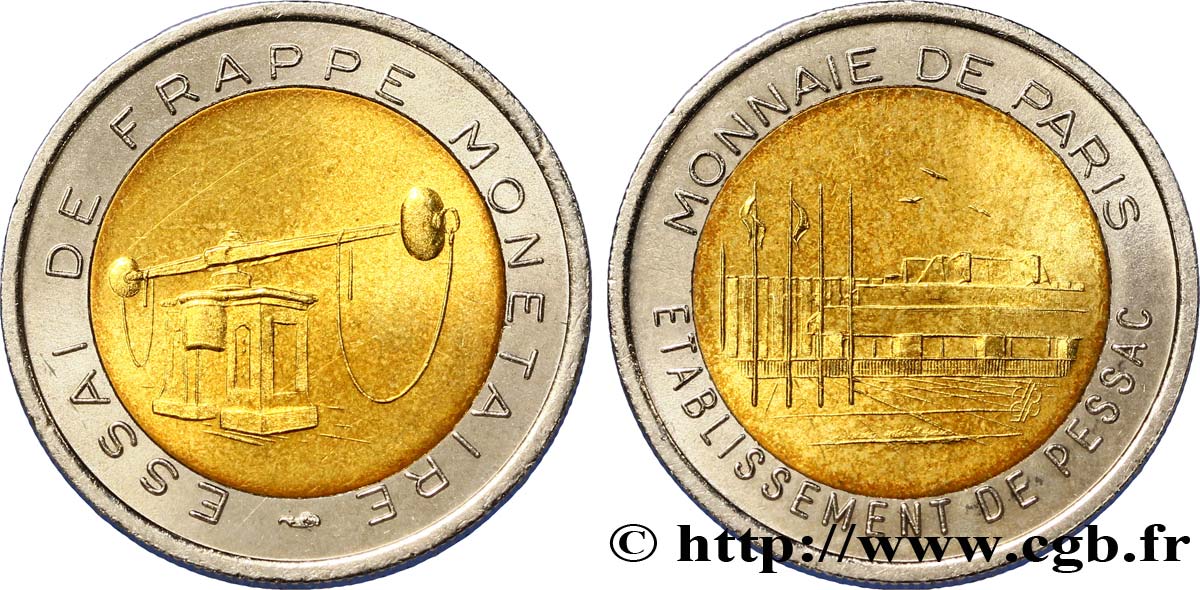 BANQUE CENTRALE EUROPEENNE 1 euro, essai de frappe monétaire dit de “Pessac”, type 0 n.d. SPL