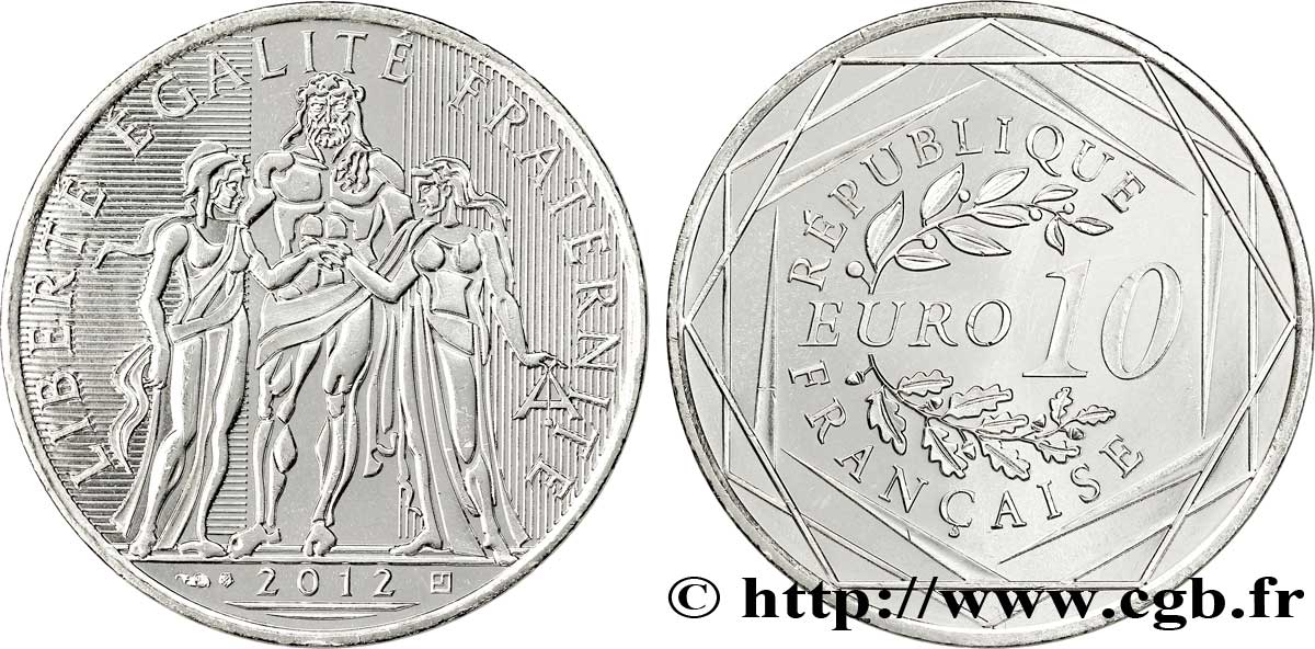 FRANKREICH 10 Euro HERCULE 2012