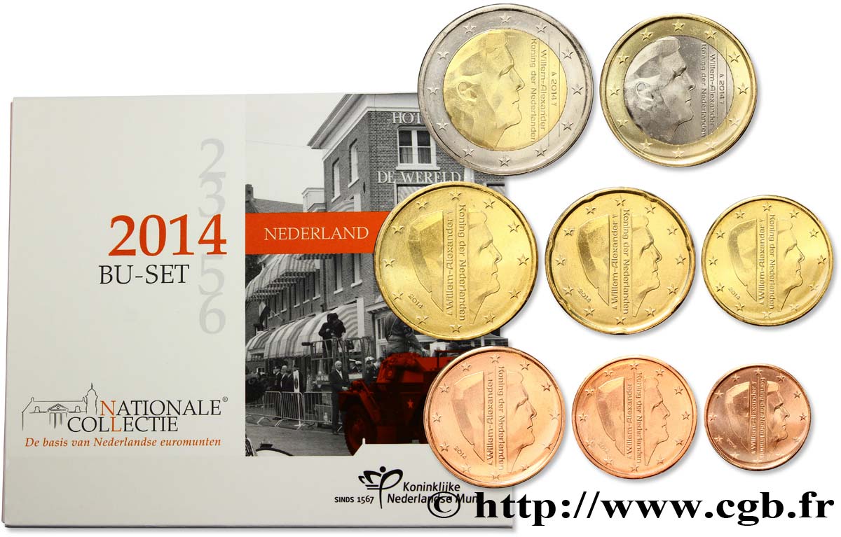PAYS-BAS SÉRIE Euro BRILLANT UNIVERSEL  - Cultureel Erfgoed in Nerderland 2014 BU