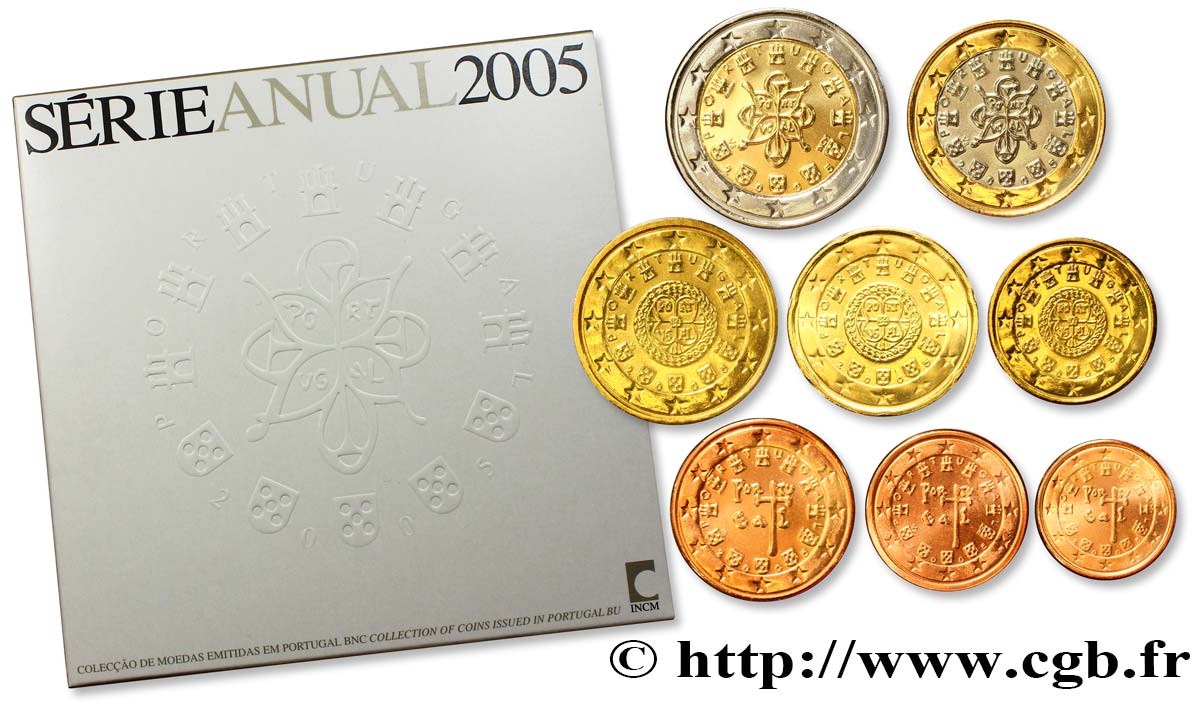 PORTUGAL SÉRIE Euro BRILLANT UNIVERSEL  2005
