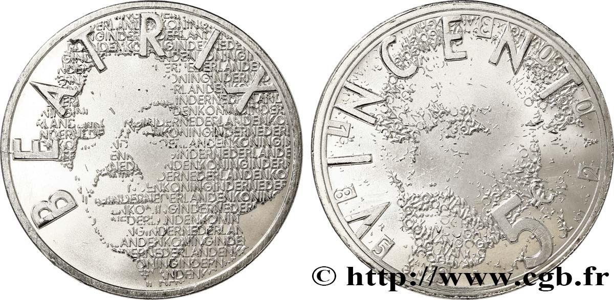 NETHERLANDS 5 Euro ANNÉE VAN GOGH 2003 AU