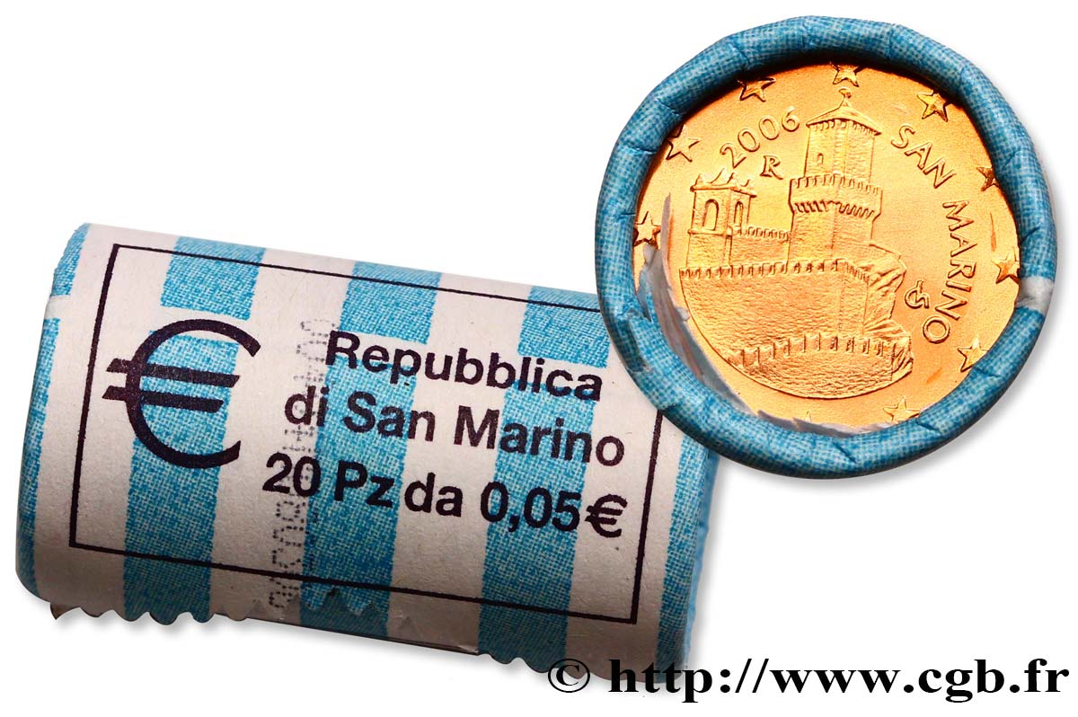 SAN MARINO Rouleau 5 Cent GUAITA 2006 MS63