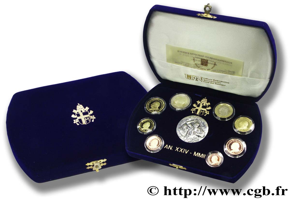 VATICAN COFFRET Euro BELLE ÉPREUVE 2002 Proof set
