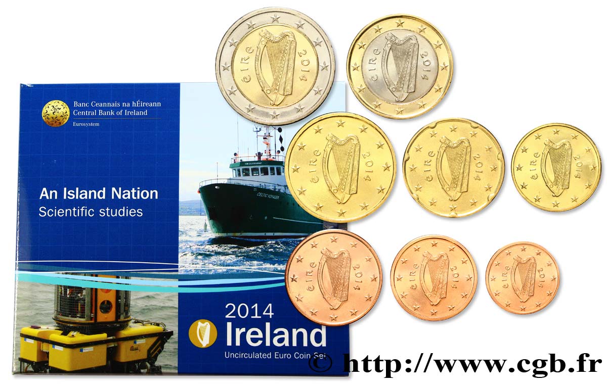 IRLANDE SÉRIE Euro BRILLANT UNIVERSEL - AN ISLAND NATION 2014 BU