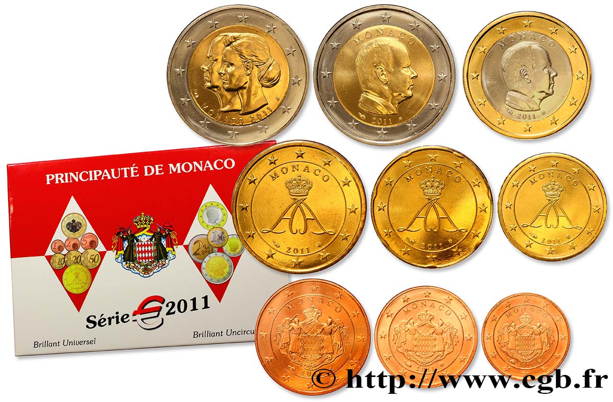 MONACO SÉRIE Euro BRILLANT UNIVERSEL  2011 BU