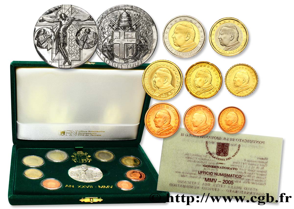 VATICAN COFFRET Euro BELLE ÉPREUVE 2005 BE