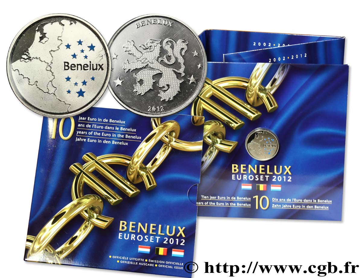 BENELUX SÉRIE Euro BRILLANT UNIVERSEL - 10 ans de l’Euro dans le Benelux 2012 BU