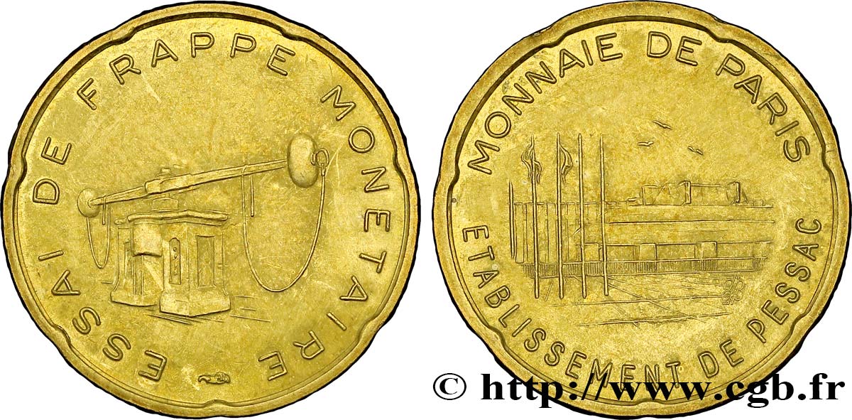EUROPEAN CENTRAL BANK 20 Cent euro, essai de frappe monétaire dit de “Pessac” n.d. MS