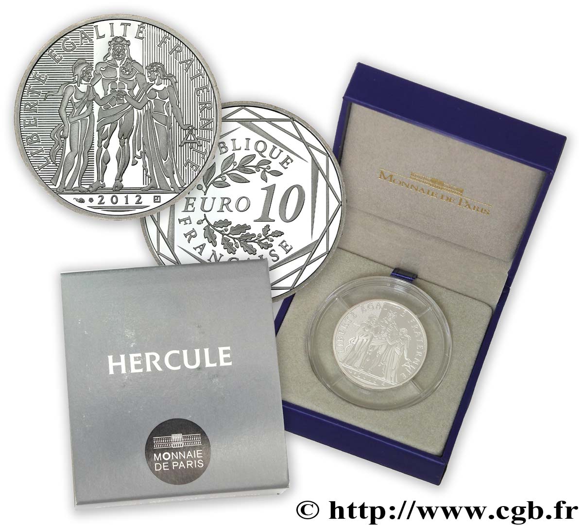 TTB argent 10 Euros Hercule 2012 