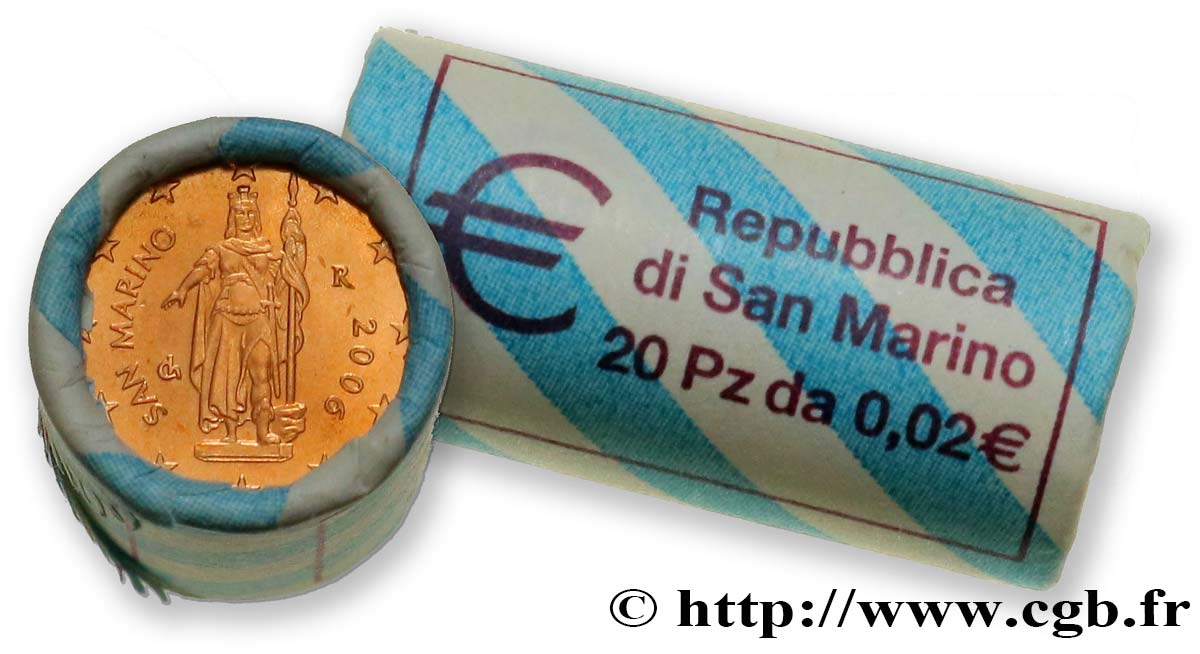 SAN MARINO Rouleau 20 x 2 Cent GALETTI 2006 SC63