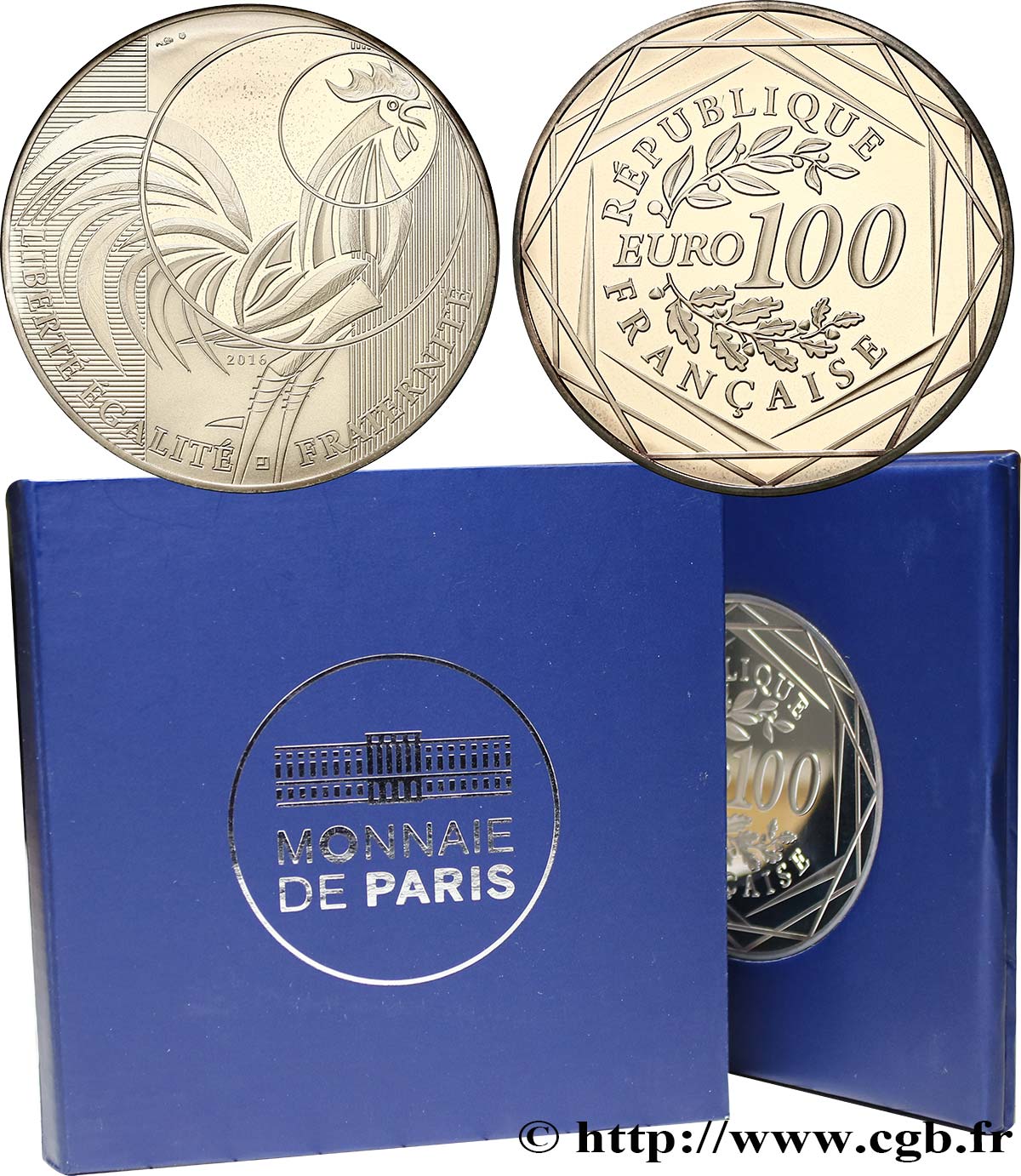 FRANCE 100 Euro COQ 2016 FDC
