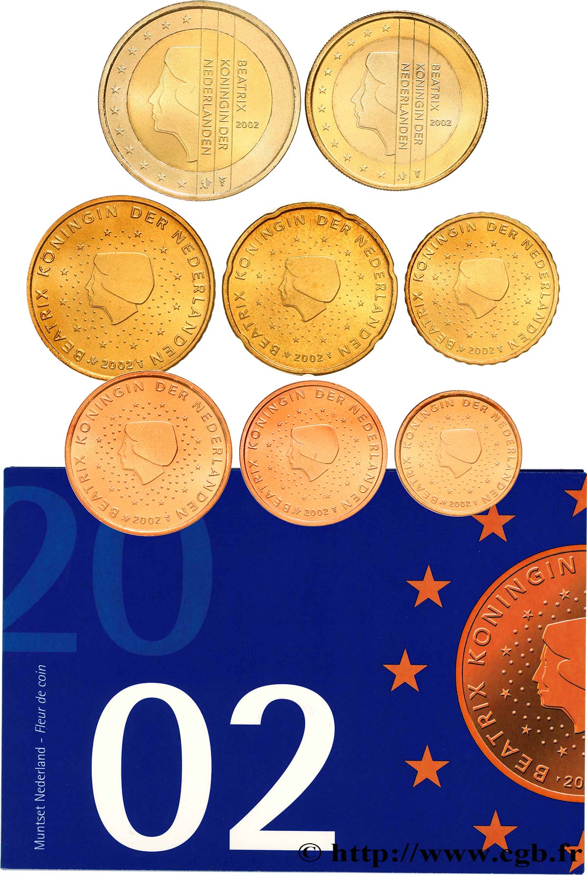 NETHERLANDS SÉRIE Euro FDC - Adieu au Gulden 2002 MS