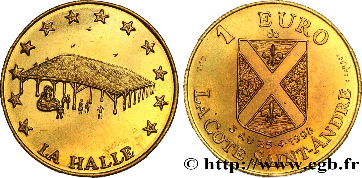 FRANCIA 1 Euro de La Cote Saint-André (3 - 25 avril 1998) 1998 MS