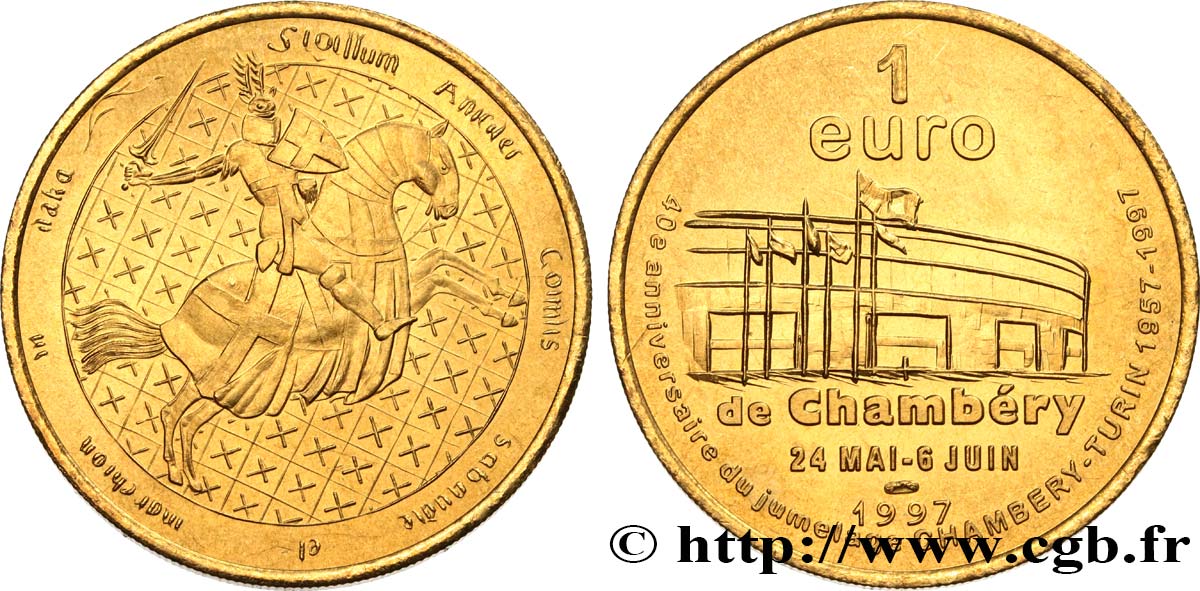 FRANCIA 1 Euro de Chambéry (24 mai - 6 juin 1997) 1997 MS