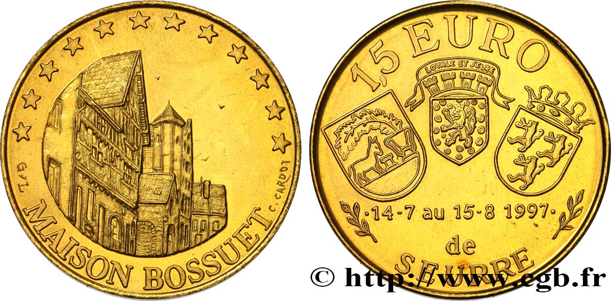 FRANCE 1,5 Euro de Seurre (14 juillet - 15 août 1997) 1997 SPL