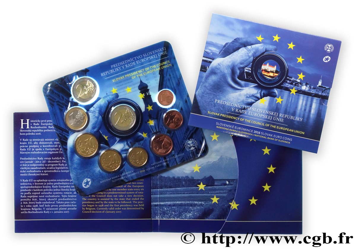 ESLOVAQUIA SÉRIE Euro BRILLANT UNIVERSEL 2016 BU